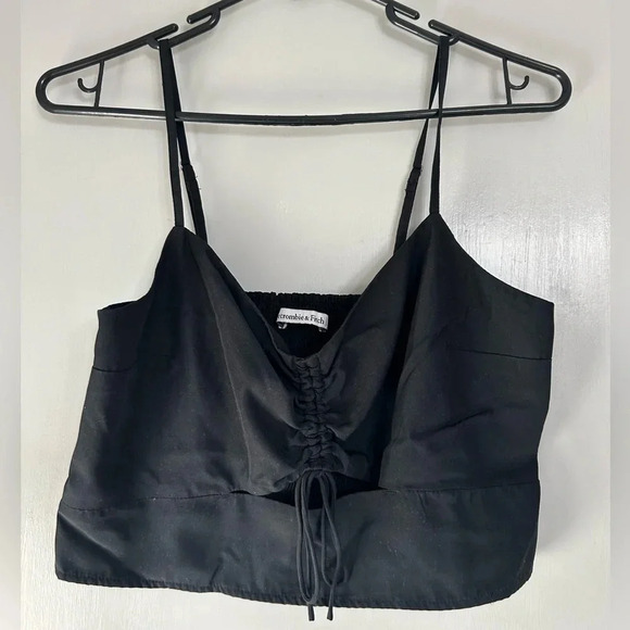 Abercrombie & Fitch | Black Lace Satin Tank size medium - Picture 1 of 7